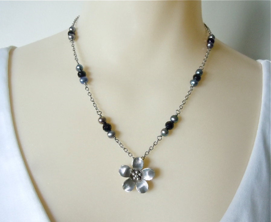 Steel Magnolia Necklace
