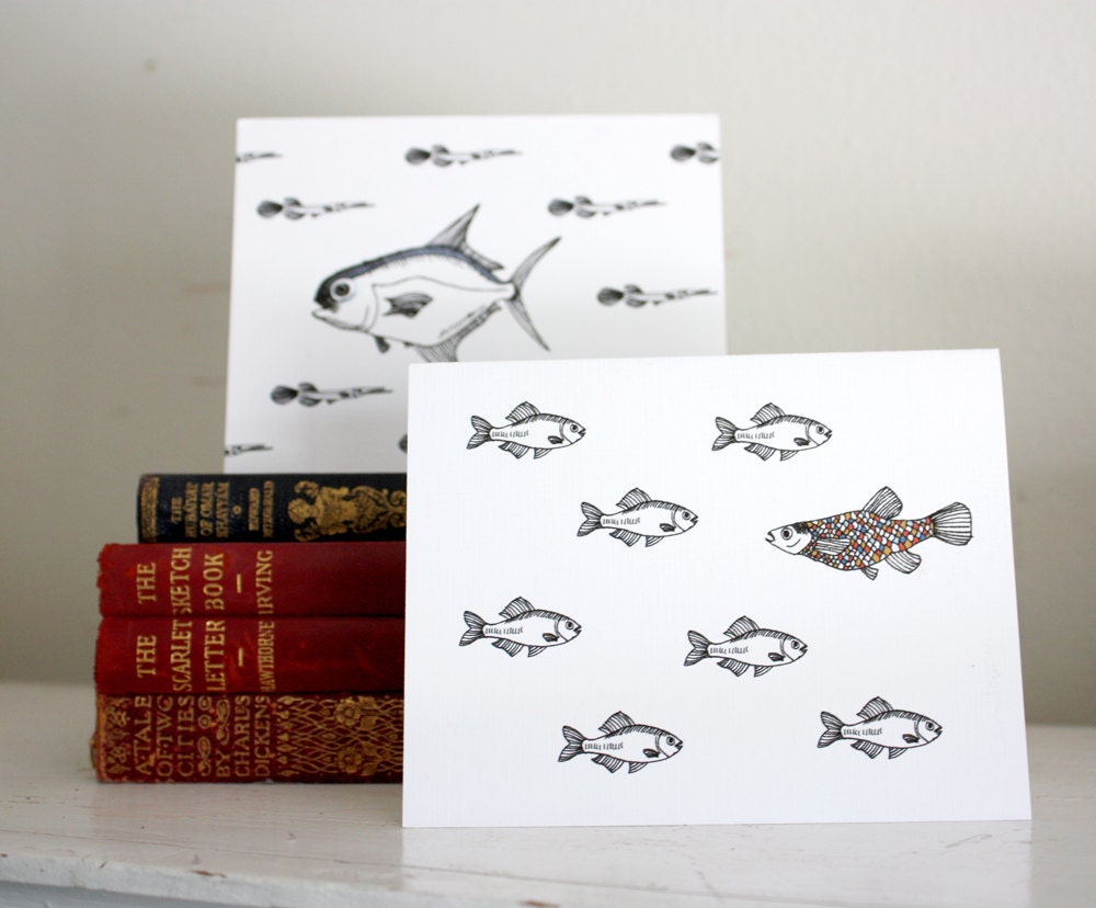 Note card set - All the Fish Under the Sea