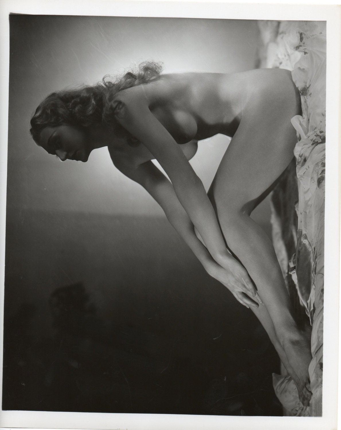 Vintage PHOTO Of Burlesque Queen Sexy Seductive Pose