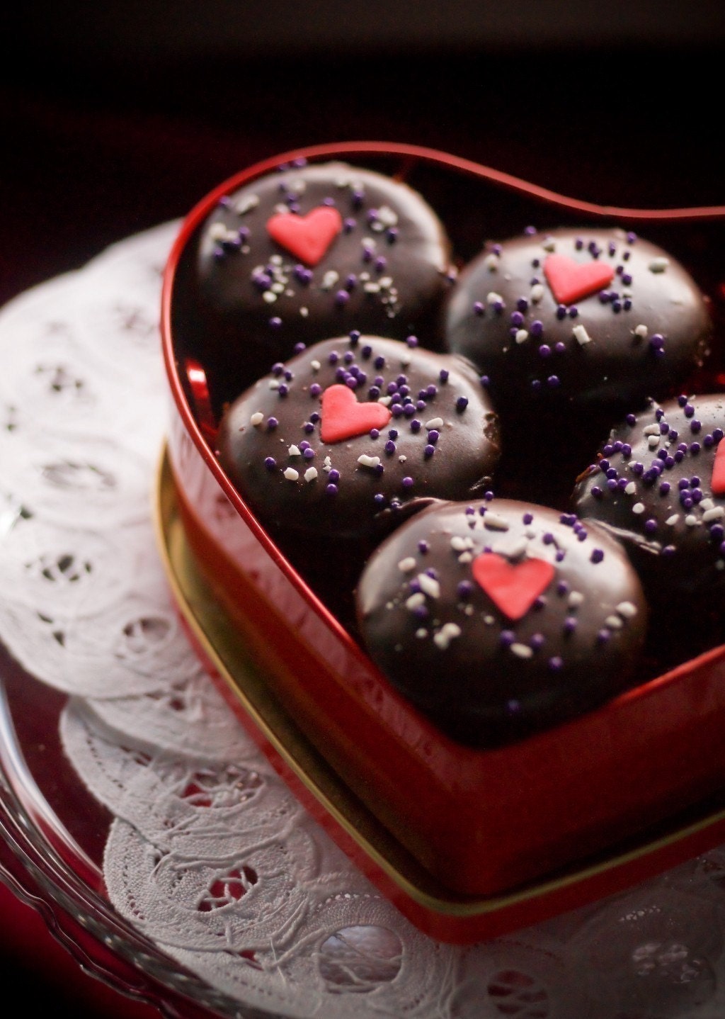 heart filled cupcakes