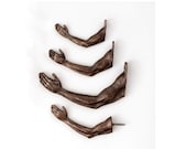 Arm Hook in Bronze  (medium)- Individual wall hook - Nelles