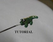 tutorial Alligator lampwork bead