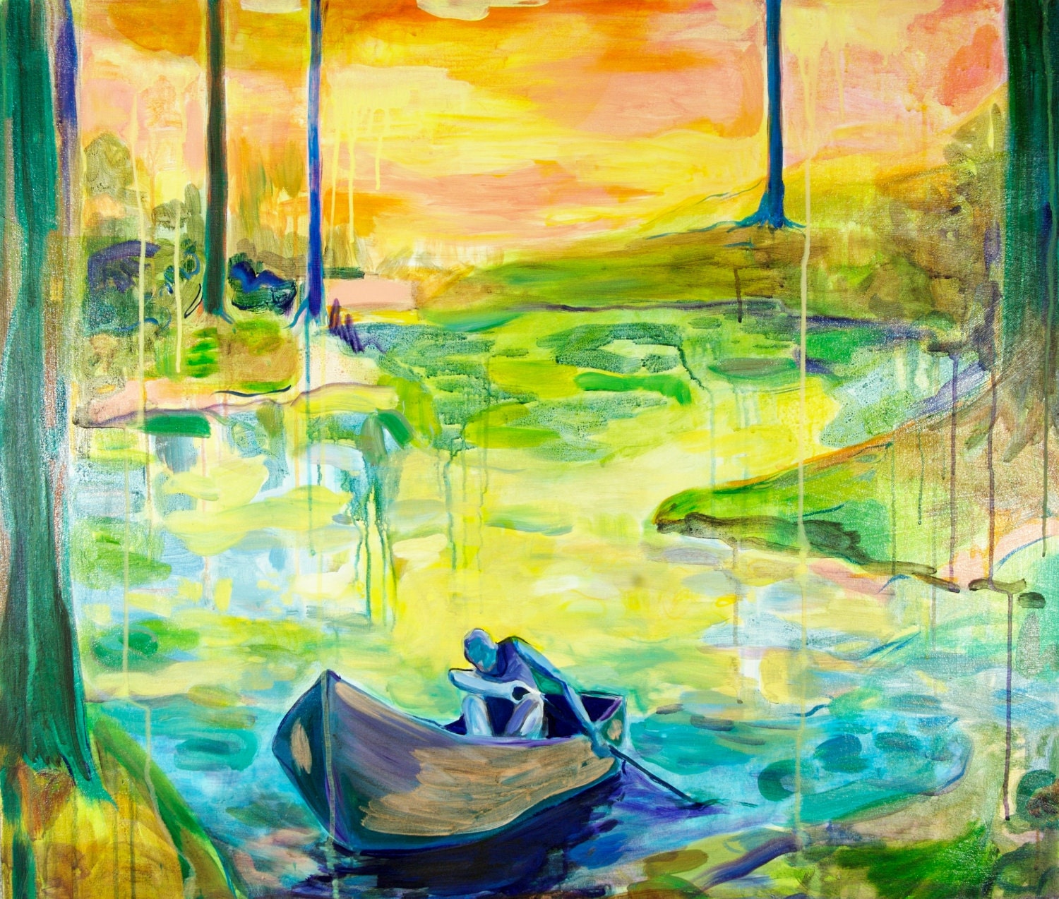 Art Print 8.5" x11" Titled: "Row"