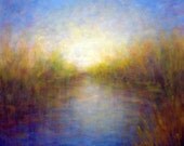Landscape painting of Spring in Vermont  Free Shipping within the USA