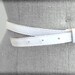 vintage thin WHITE leather BELT
