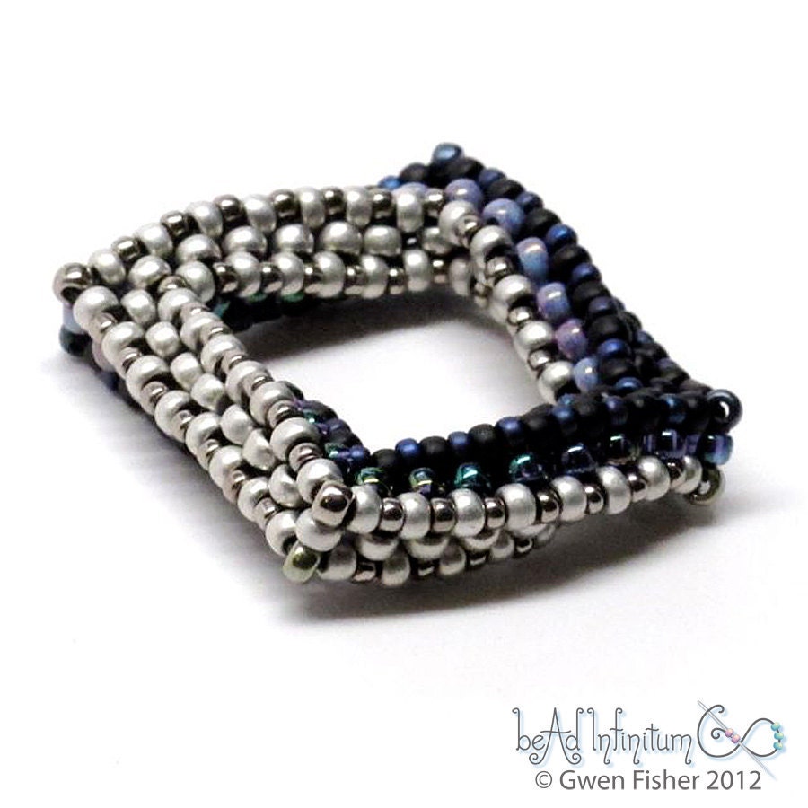 Highly Unlikely Square Beaded Bead No.3