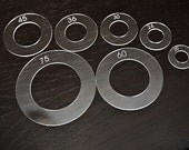 NEW MARKED Cover Button Templates Sizes , 20, 24, 30, 36, 45, 60, 75 Low Shipping