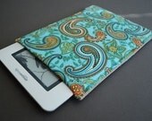 Kindle 1 2 3 / Nook / NookColor / Kobo / Touch / Sony / Galaxy Tab / Kindle - Sleeve Cover Case Cozy - eReader TECHEE SLEEVE - Paisley Vine