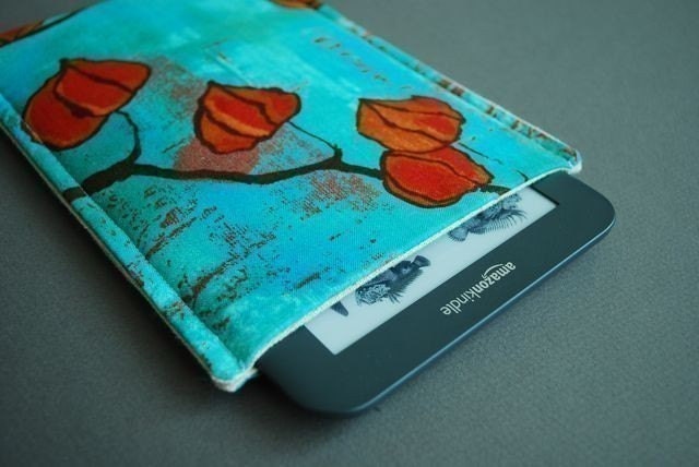 Kindle 4 Case / Kindle 3 Case / Kindle Fire / Nook Simple Touch / Kobo  - Teal Lantern