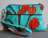 Wristlet / Clutch / Purse / Bag - FLOR POCKET WRISTLET - Teal Lantern
