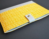 iPad 3 Case / iPad 4 Case / iPad 2 Cover / iPad 1 Cover / iPad Sleeve / iPad Case / iPad Holder / Padded iPad Case - Yellow Wave