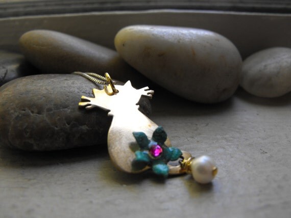 MRS. Kitty pendant  Ready to ship