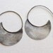 Sterling Silver Crescent Earrings, silver tribal earrings