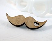 Blond Mustache Love Pin