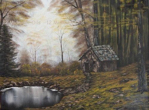 Autumn In The Woods  Original Oil Landscape Painting