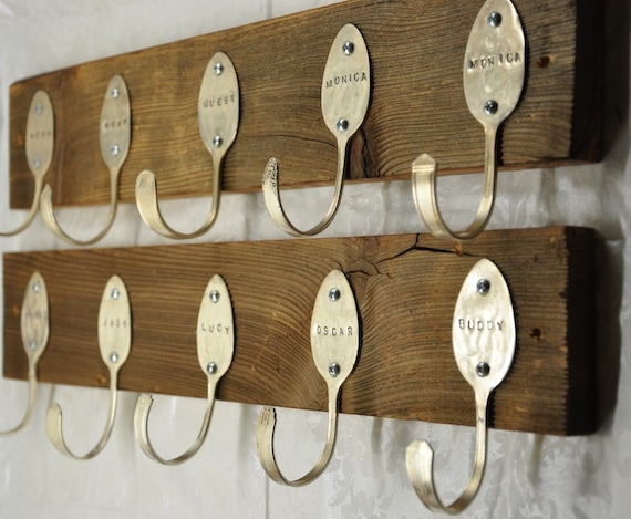 1 Personalized Spoons Coat Rack