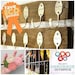 Chocolate Brown Stained 5 Funky Forks Coat Rack