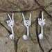 Peace x Fork You x Rock On Special Collector set 3 Silverware Coat Hooks