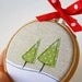 unique winter ornament - a snowy slope