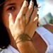 Slave Bracelet Hand Bracelet Piece Hipster Bronze Chain Bohemian Circle Floral Eclectic Hippie Hand Jewelry