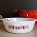 Retro Fire King Casserole Dish, Primrose Pattern