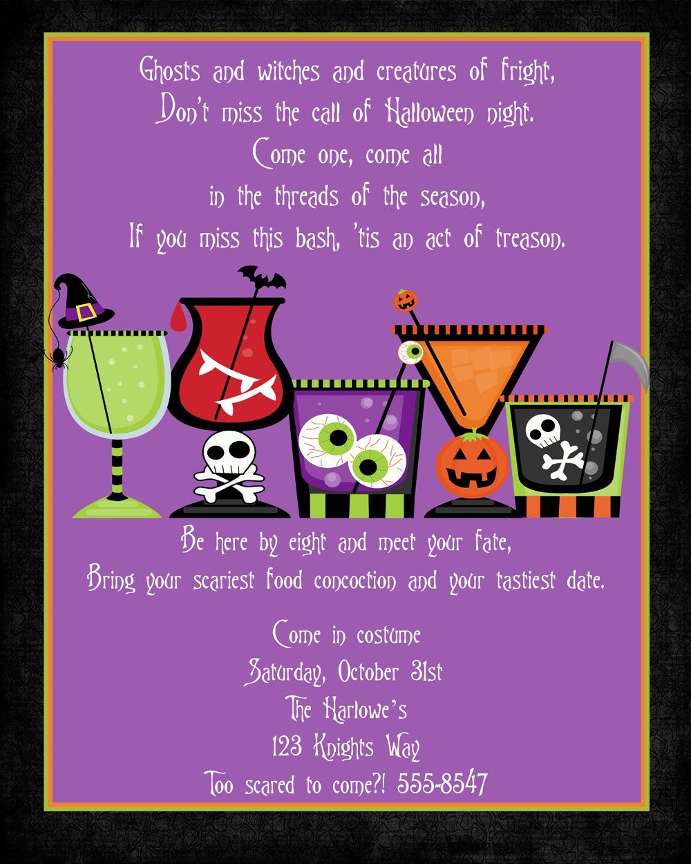 Spooky Spirits Halloween Party Invitations Il_170x135