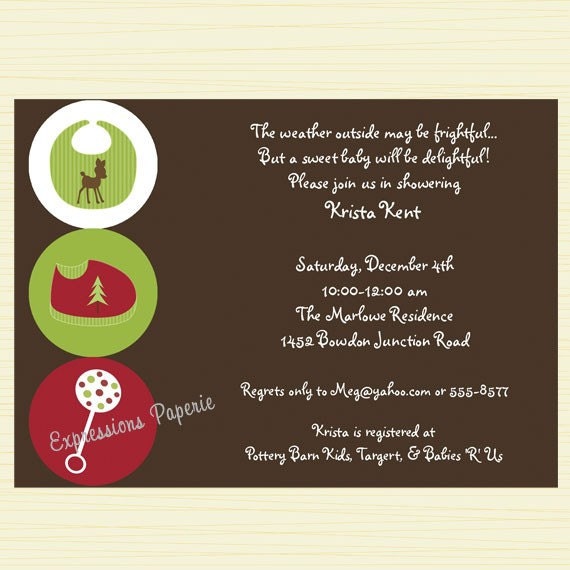 Christmas Baby Items Shower Invitations Il_170x135