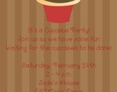 Chocolate Cupcake Valentines Day Invitations Il_170x135