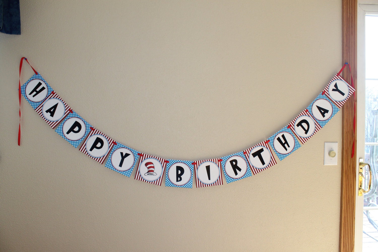 Dr Seuss Happy Birthday Party Banner