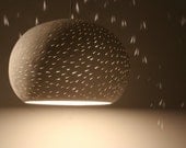 Claylight Pendant light, 11" Line Pattern