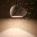 Pendant Lamp: 7.5" Claylight , A-Symmetrical Line Pattern