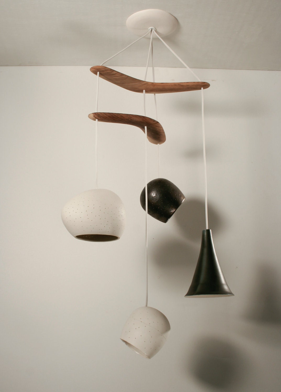 Ceiling lighting: Clay-light Boomerang - Four Pendant Chandelier - On Sale