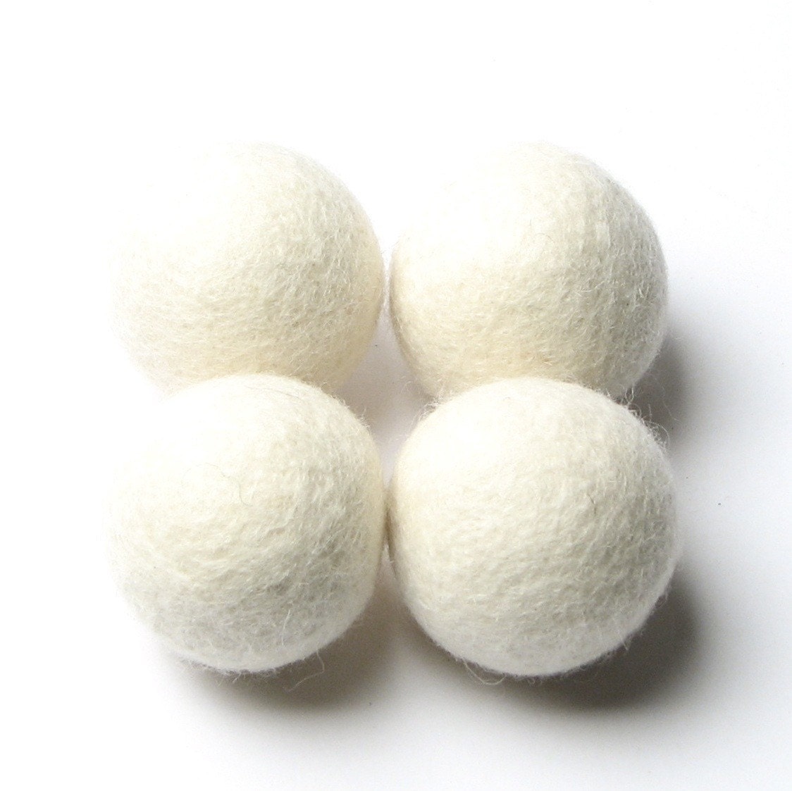 3CM Felt Balls/8-Piece - Winter White