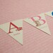 Baby ABC Bunting flags - 4" tall- Set of 26