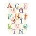 Large Baby ABC Bunting flags - 7" tall- Set of 26