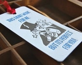 Perfect for you- Letterpress printed Bottle Tag, Gift Tag