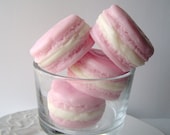 Soap - French Macaron - French Macaroon Goat's Milk Soap - Black Raspberry and Vanilla Scented - Gift for Her - Mothers Day