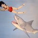 Shark Attack- jointed paper doll set-Assembled