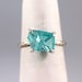 Apatite Sterling Silver Ring - Raw Uncut Rough Apatite - Handmade and Designed by A Second Time
