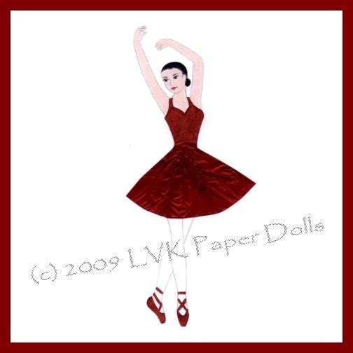 Elise Ballerina Paper Doll