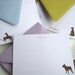 Dog Silhouette Note Cards Personalized Set of 12