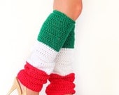 Mexico - Italy Flag Leg Warmers - Holiday Leg Warmers