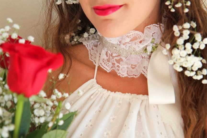 Very Victorian Lace Choker by Mademoiselle Mermaid