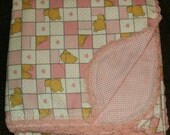 Pink Bears Baby Blanket