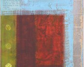 Zen Earth Original 8x10 Mixed Media