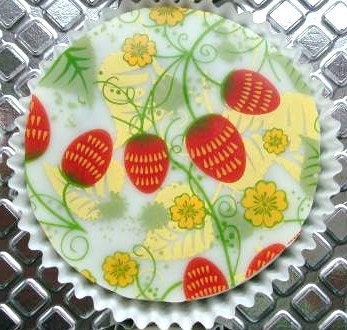 1 Dozen STRAWBERRY FIELDS Designer Chocolate Covered Oreos Gift Favor Spring Girl Party