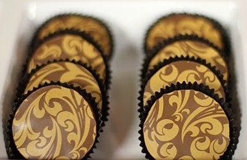 1 Dozen Gold Calligraphy Designer Oreos