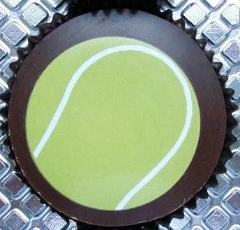 1 Dozen TENNIS ANYONE Chocolate Covered Designer Oreos -Sports Fathers Day Boy Gift Party Favor Spring Bachelor