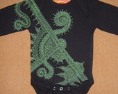 Organic Mong Tay Onesie --- hand painted one of a kind.  FREE DOMESTIC SHIPPING.