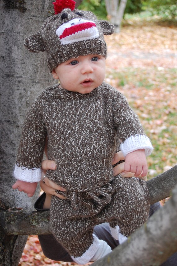 Children's Sock Monkey Costume